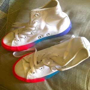 Girls high top converse